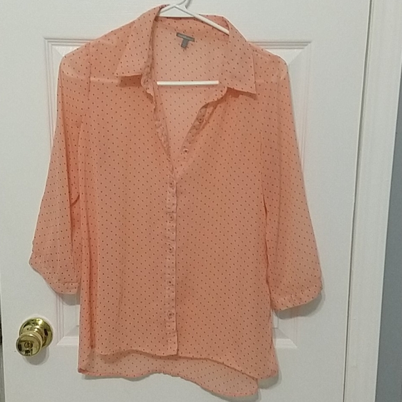 💥5 for $20💥 Charlotte Russe polka dot blouse - Picture 1 of 4